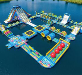S664 Parque Aquático Inflável com Tema Baby Shark