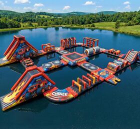 S667 Parque Aquático Inflável Tema Monstro Blaze