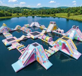 S671 Parque Aquático Inflável com Tema de Doces