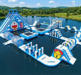 S679 Parque Aquático Inflável com Tema Doraemon