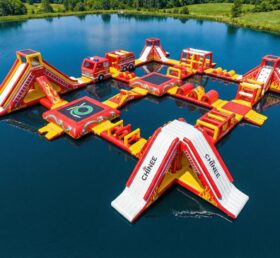 S684 Parque Aquático Inflável com Tema de Caminhão de Bombeiros