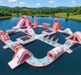S685 Parque Aquático Inflável com Tema de Flamingo