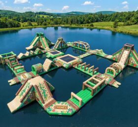 S689 Parque Aquático Inflável com Tema de Selva