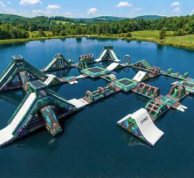 S693 Parque Aquático Inflável com Tema Floresta Mágica