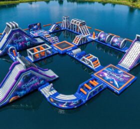 S706 Parque Aquático Inflável Tema Espacial