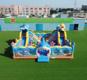T2-7103 Pula-Pula Inflável Tema Baby Shark