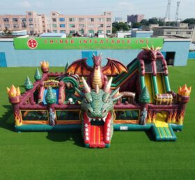 T2-7115 Pula-Pula Inflável com Tema de Dragão