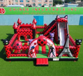 T2-7135 Pula-pula Inflável com Tema Miraculous Ladybug