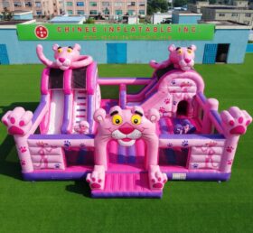 T2-7144 Brinquedo Inflável Tema Pantera Cor-de-Rosa