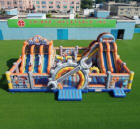T2-7153 Pula-pula Inflável com Tema Rusty Rivets