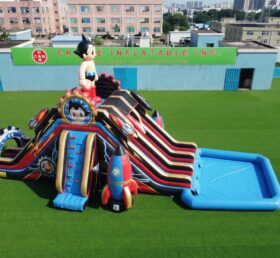 T8-6101 Escorrega Aquático Inflável com Tema Astro Boy