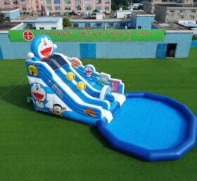T8-6135 Escorrega Aquático Inflável com Tema Doraemon