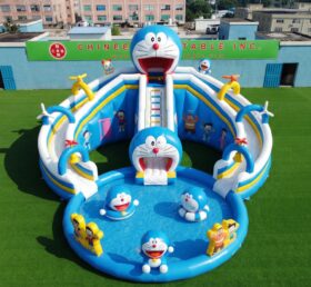 T8-6136 Escorrega Aquático Inflável com Tema Doraemon