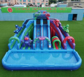 T8-6194 Escorregador Inflável com Tema PJ Masks
