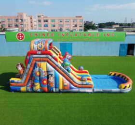 T8-6200 Escorregador Aquático Inflável Tema Rusty Rivets