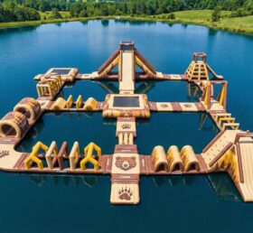 S718 Parque Aquático Inflável com Tema de Urso