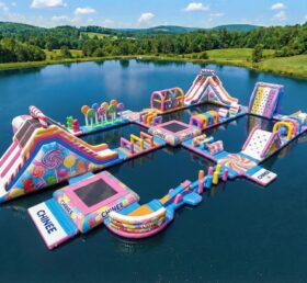 S719 Parque Aquático Inflável com Tema de Doces