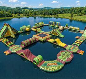 S721 Parque Aquático Inflável com Tema de Crocodilo