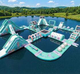 S728 Parque Aquático Inflável com Tema de Sereia