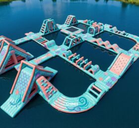 S729 Parque Aquático Inflável com Tema de Sereia