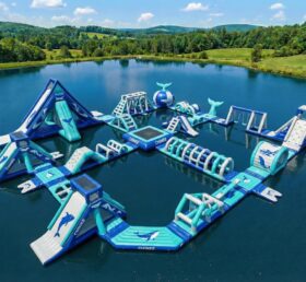 S750 Parque Aquático Inflável com Tema de Baleia
