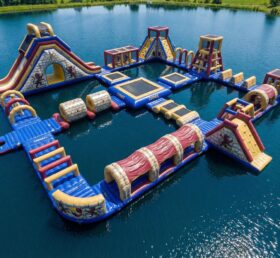 S764 Parque Aquático Inflável com Tema de Reino do Castelo