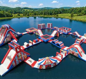 S767 Parque Aquático Inflável com Tema de Circo