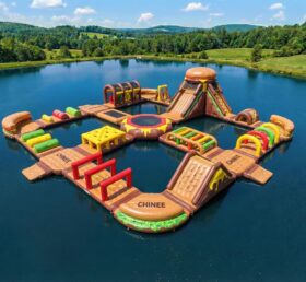 S791 Parque Aquático Inflável com Tema de Hambúrguer