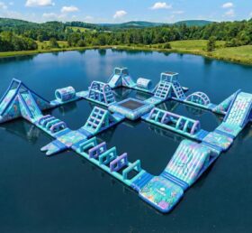 S801 Parque Aquático Inflável com Tema de Sereia