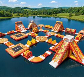 S815 Parque Aquático Inflável com Tema de Pizza
