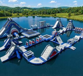 S822 Parque Aquático Inflável com Tema de Tubarão