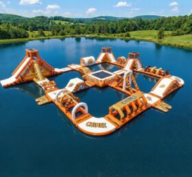 S827 Parque Aquático Inflável Tema Tigre