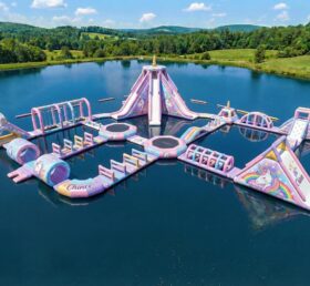 S832 Parque Aquático Inflável com Tema de Unicórnio