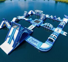 S834 Parque Aquático Inflável com Tema de Baleia