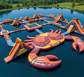 S845 Parque Aquático Inflável com Tema de Caranguejo