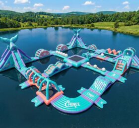 S861 Parque Aquático Inflável com Tema de Sereia