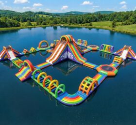 S868 Parque Aquático Inflável com Tema Arco-íris