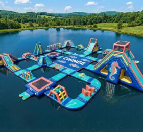 S869 Parque Aquático Inflável com Tema de Cavalo-Marinho