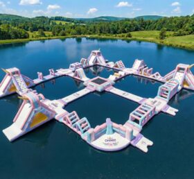 S877 Parque Aquático Inflável com Tema de Unicórnio