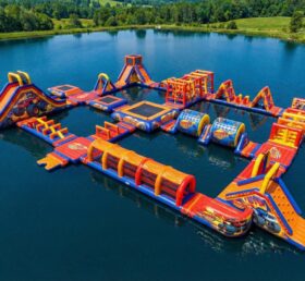S887 Parque Aquático Inflável com Tema Monstro Blaze