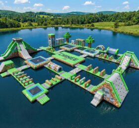 S908 Parque Aquático Inflável Tema Minecraft