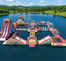 S914 Parque Aquático Inflável com Tema de One Piece