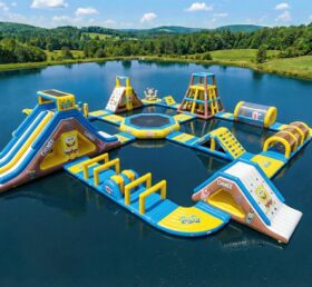 S932 Tema Bob Esponja Parque Aquático Inflável