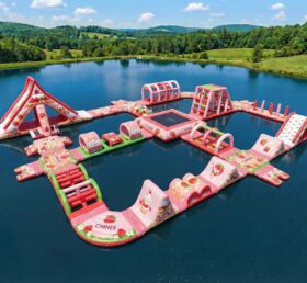 S933 Parque Aquático Inflável com Tema de Moranguinho
