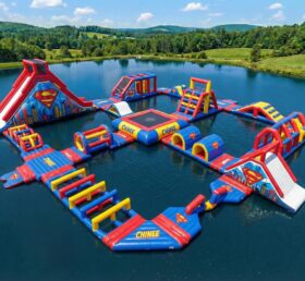 S935 Parque Aquático Inflável com Tema de Superman