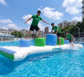 T10-625 Parque Aquático Flutuante Inflável - Pilares Divertidos