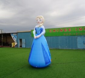 Cartoon2-1001 Princesa de Gelo Boneco Inflável de Desenho Animado