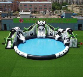 Pool2-740B Parque Aquático Inflável Tema Panda