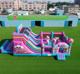 T2-8968 L.O.L. Surprise Combo Castelo Inflável com Escorrega