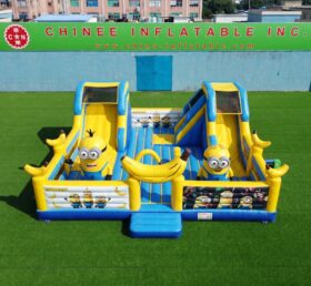 T2-8982 Combo Insuflável dos Minions com Duplos Escorregas